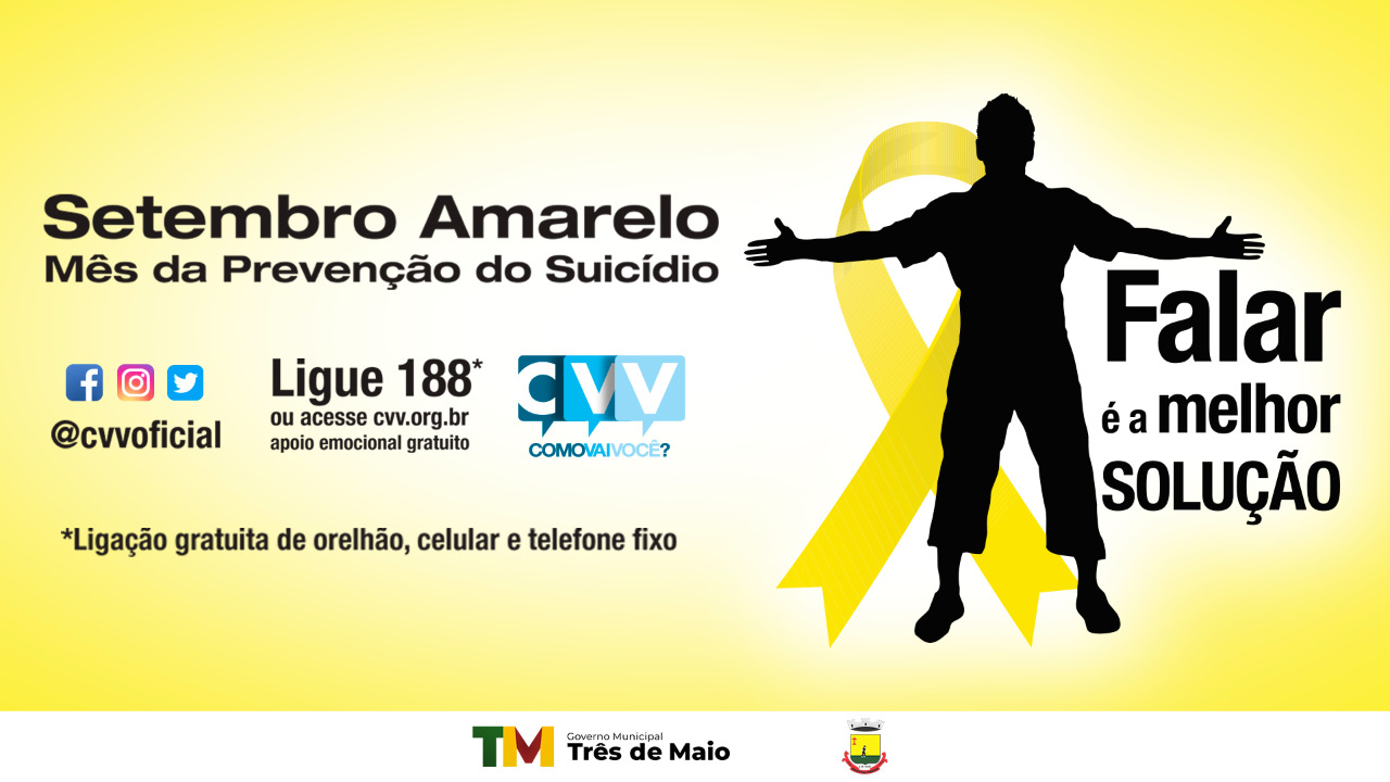 ADMINISTRAÇÃO MUNICIPAL APOIA O SETEMBRO AMARELO